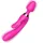Magic Wand Vibrátor 9 rezgésfokozat, USB-töltés, vízálló rózsaszín 236 mm