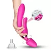 Magic Wand Vibrátor 9 rezgésfokozat, USB-töltés, vízálló rózsaszín 236 mm