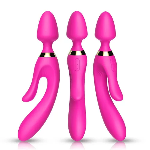Magic Wand Vibrátor 9 rezgésfokozat, USB-töltés, vízálló rózsaszín 236 mm