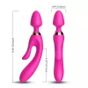 Magic Wand Vibrátor 9 rezgésfokozat, USB-töltés, vízálló rózsaszín 236 mm