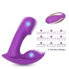 Vibrátor Rezgő, G-pont stimuláló, Több rezgésfokozat USB-töltés 9 mód Lila 10 cm