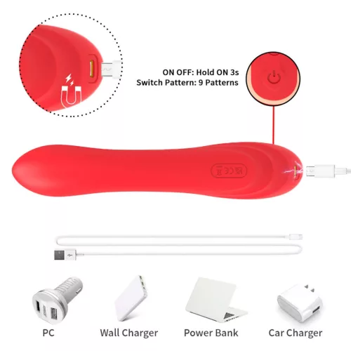 Nirvana Vibrátor Rabbit G-pont, kliensztimuláló, 9 mód 22 cm USB-c fekete