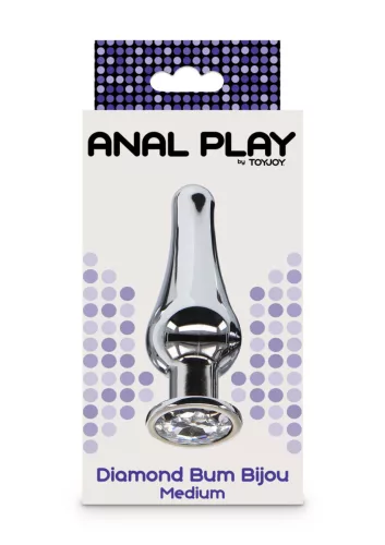 Diamond Bum M – prémium anyagú anális kényeztető 10 cm