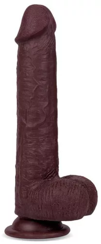 - Realisztikus Dildó – Slidy 17 cm barna élmény