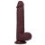 - Realisztikus Dildó – Slidy 17 cm barna élmény