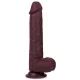 - Realisztikus Dildó – Slidy 17 cm barna élmény