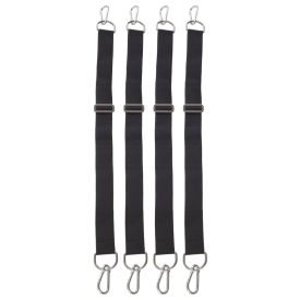 Állítható bandák 4 db-os készlet karabínerekkel, 1 m