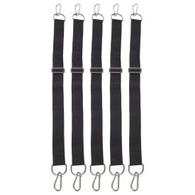 Állítható heveder készlet 5 darab karabinerrel, 1 méter