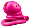 Sex Slave M – szexi rózsaszín chastity cage (6.5 x 3.5 cm)