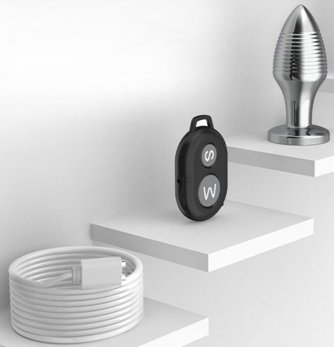 Vezeték nélküli vibráló dugó - prémium Alu Stry 6,5 x 2,9 cm