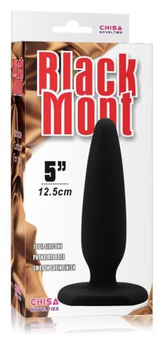 Mont Black – prémium szilikon análplug (12,5 x 3,7 cm)