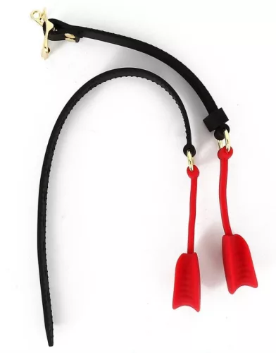 Zen Open – szilikon, nyitott gátító fekete-piros