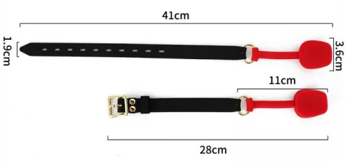 Zen Open – szilikon, nyitott gátító fekete-piros