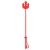 Trident Whip – 65 cm-es érzéki ostor, piros