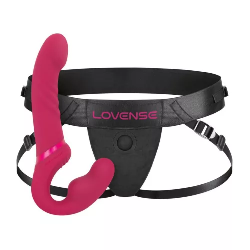 Lovense Strap-on Dupla stimuláció, távirányítós, vízálló fekete