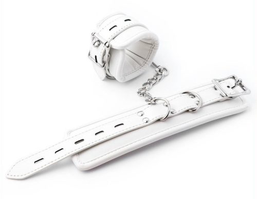 Cuff Bomb – fehér bokapántok a szenvedélyes játékhoz