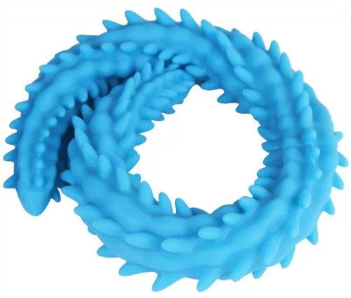 Scolop M – prémium dupla dildó kék, 50 x 4 cm