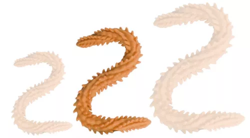 Scolop M – prémium dupla dildo, 50 x 4 cm, narancssárga