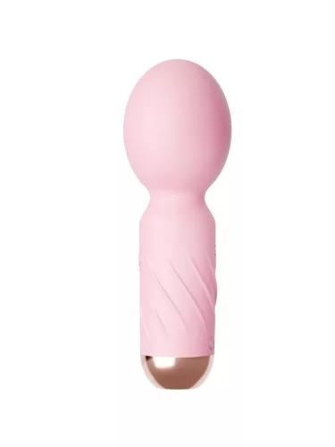 Cute Mini Wand masszírozó 10 rezgésmód vízálló USB töltés rózsaszín