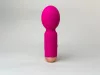 Cute Mini Wand masszírozó 10 rezgésmód vízálló USB töltés rózsaszín