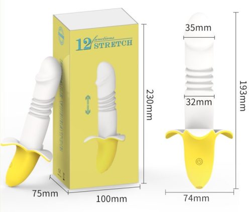 Banana Thrust – prémium dildó 13 x 3,3 cm