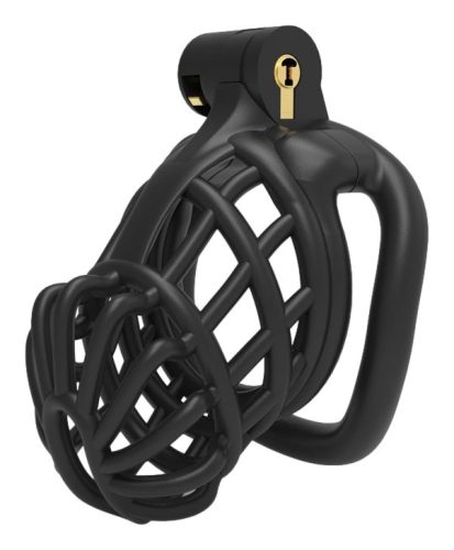 Keima – prémium zárkóztató ketrec fekete, 7,5 x 3,6 cm