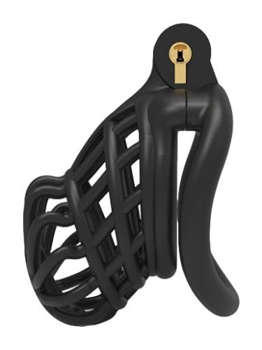 Keima – prémium zárkóztató ketrec fekete, 7,5 x 3,6 cm