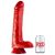 ANGRYDICK – prémium piros vibrátor 28 x 6,3 cm