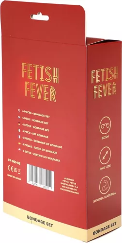 Fetish Fever Kötöző szett 4 részes fekete