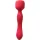 Lola Games Vibrátor Vízálló, melegíthető, 10 mód 22 cm piros