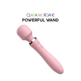   Powerful Wand Vibrátor Intenzív vibráció, hajlékony fej 21 cm rózsaszín USB töltés