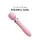 Powerful Wand Vibrátor Intenzív vibráció, hajlékony fej 21 cm rózsaszín USB töltés
