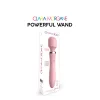 Powerful Wand Vibrátor Intenzív vibráció, hajlékony fej 21 cm rózsaszín USB töltés