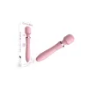Powerful Wand Vibrátor Intenzív vibráció, hajlékony fej 21 cm rózsaszín USB töltés