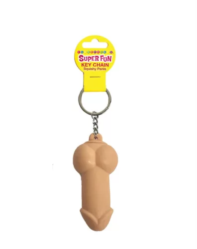 Little Genie Kulcstartó Szilikon pénisz figura humoros dizájn fekete