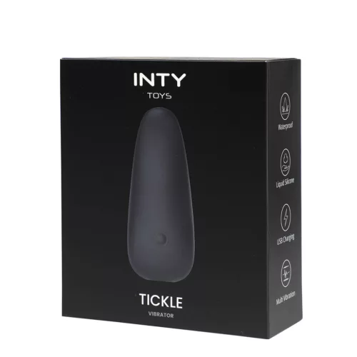 Inty Vibrátor 10 mód, USB-töltés, vízálló fekete szilikon