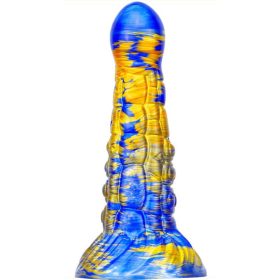 Fantasy Ninja – prémium dildó kék-arany színben