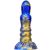 Fantasy Peern – prémium dildo, 17 cm, kék-arany színben