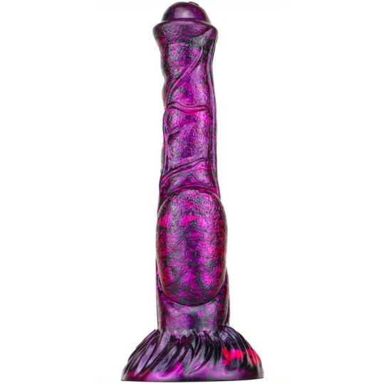 Jumbox Dildo – prémium lila-fekete intim élmény 21 cm-en