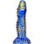 Dildo Fantasy Croq – prémium kék-arany dildó 19 cm-es hosszban