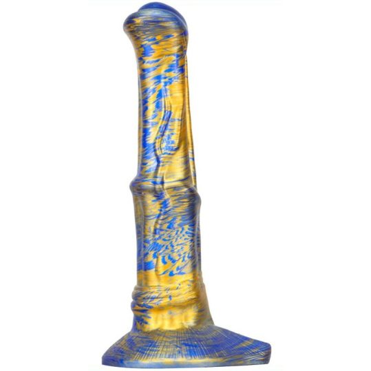 Joll – prémium kék-arany dildó, 23 cm hosszú