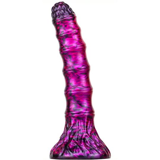 Dildó Fantasy Bamspin 15 x 3.3cm lila-fekete