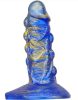 Dildo Fantasy Bulstrix – prémium kék-arany dildó 15cm