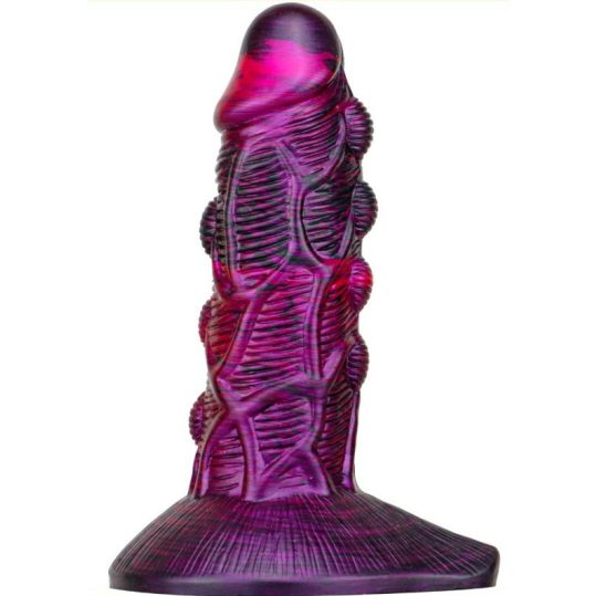 Bulstrix – 15 cm-es, prémium lila-fekete dildo