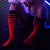 HEX SOCKS – prémium piros magas zokni