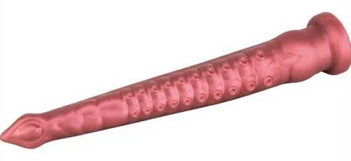 Oktoop L – prémium piros dildo 52 x 7,5 cm