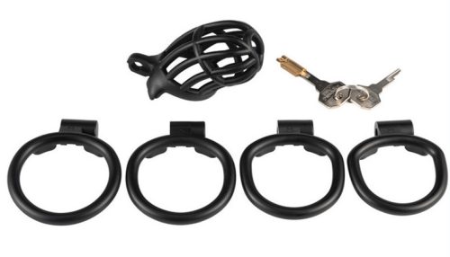 Slutypig – prémium fekete pénisz zár 8 x 3,3 cm