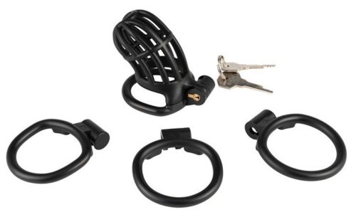 Slutypig – prémium fekete pénisz zár 8 x 3,3 cm