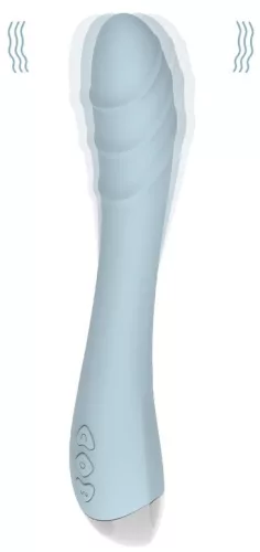 Vibro Fox Lindo – prémium G-pont vibrátor, kék 14 cm