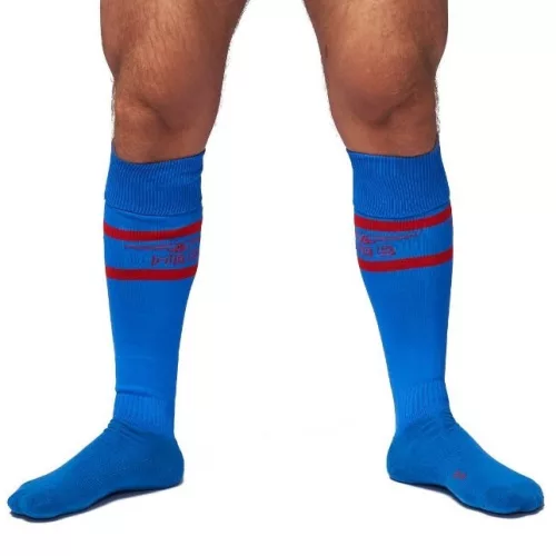 Urban Football Socks – divatos focis zoknik kék-pirosban